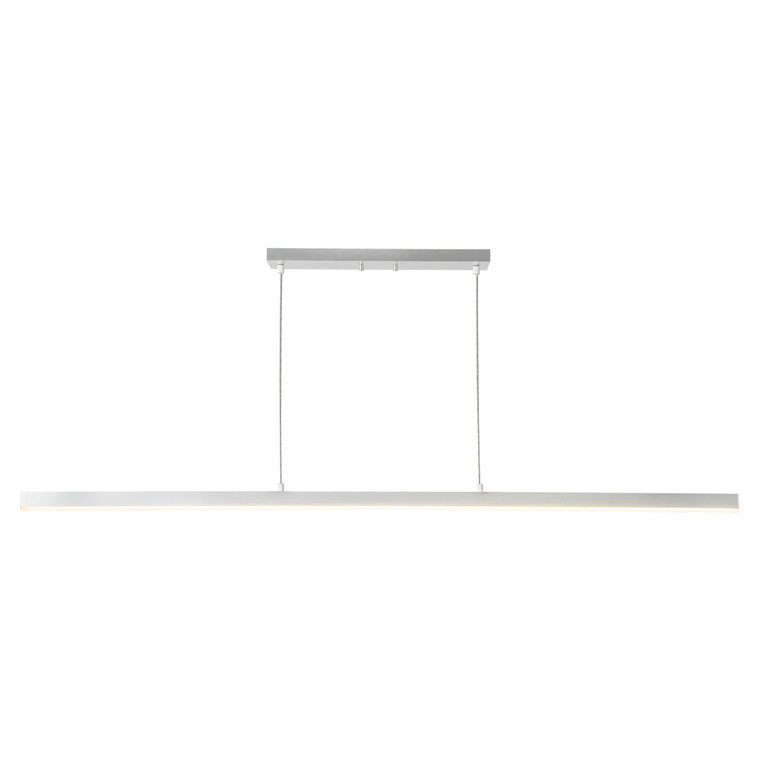 Vega 56-in Brushed Nickel LED Linear Pendant