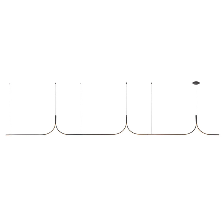 Thread 15-ft Black LED Linear Pendant