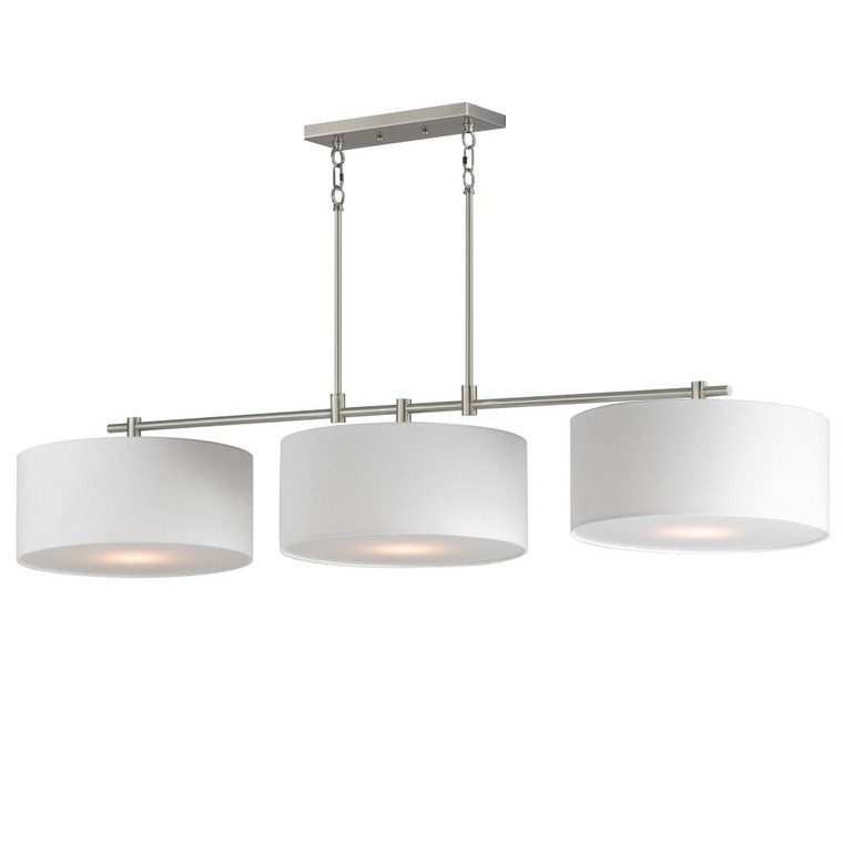 Bongo 60 Inch Linear Pendant – Satin Nickel