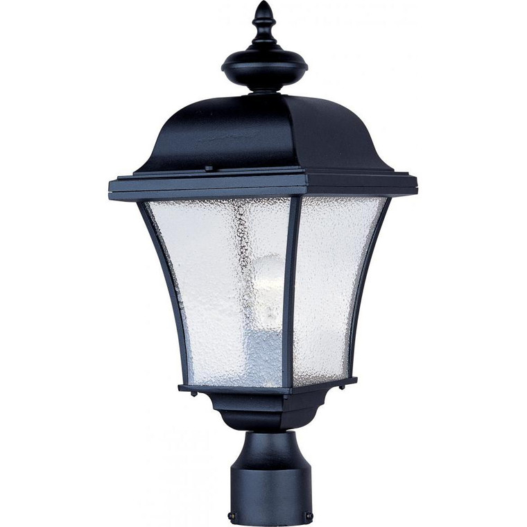 Senator 9 Inch Outdoor Post Lantern – Black
