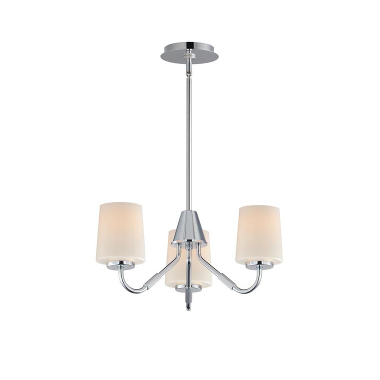 Durham 18.5 Inch Mini Chandelier – Polished Chrome