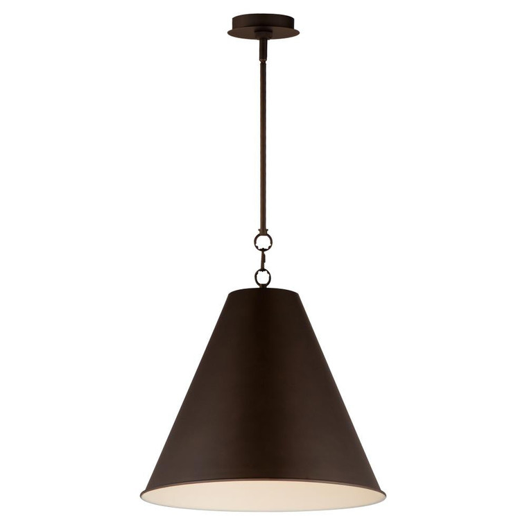Veritas 18 Inch Semi Flush Mount Light – Chestnut Bronze