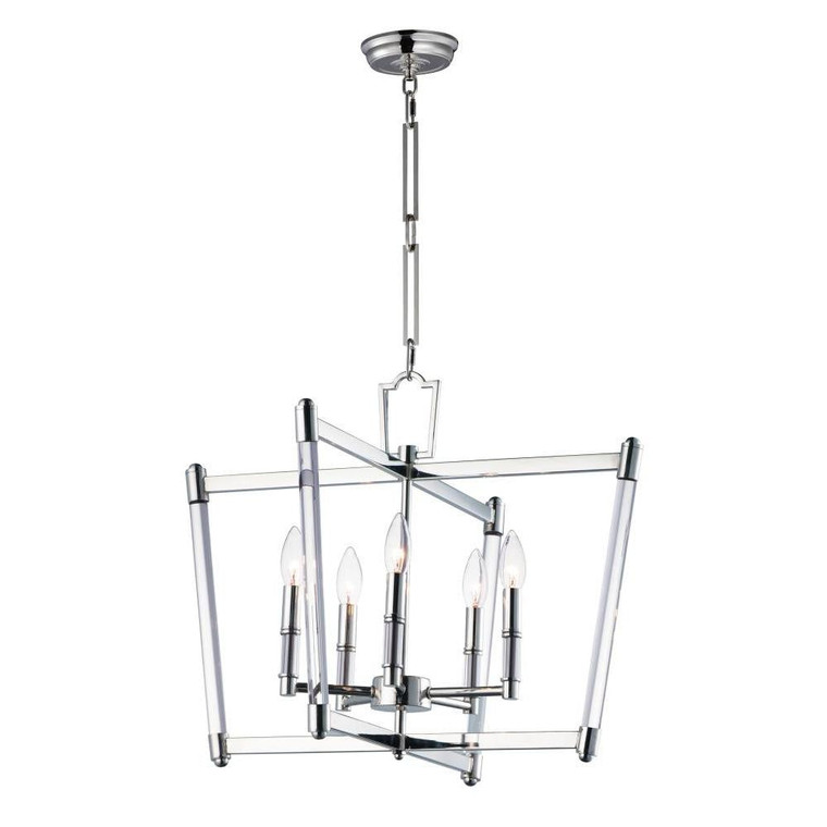 Lucent 23.25 Inch Chandelier – Polished Nickel