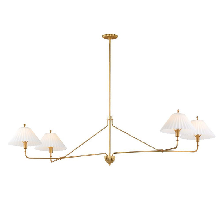 Kismet 60.25 Inch Linear Pendant – Gold Leaf