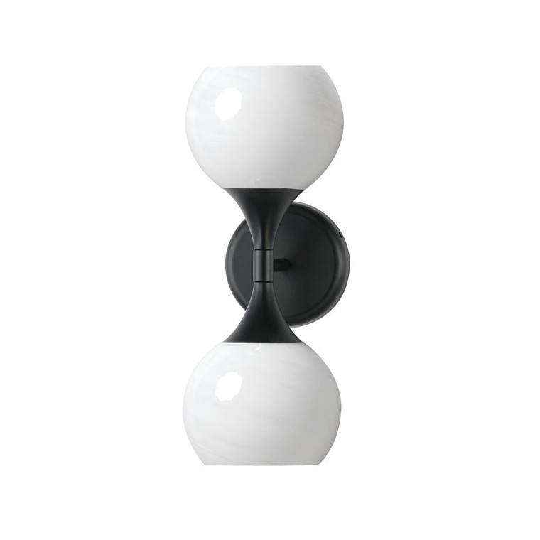Neve 6 Wall Sconce - Black