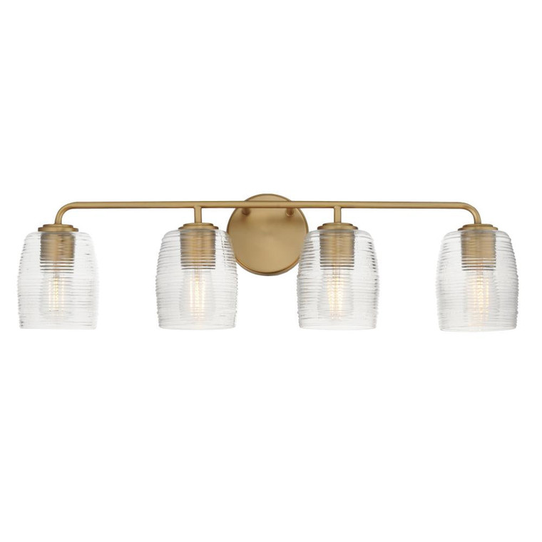 Honey 30.5 Inch Bathroom Vanity - Natural Aged Brass