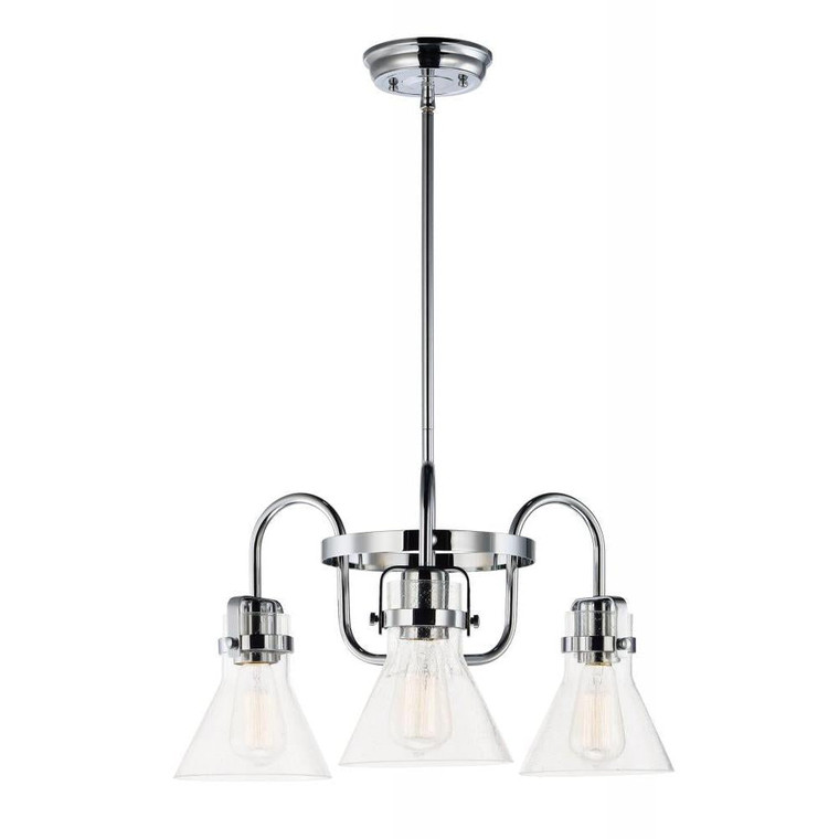 Seafarer 21.5 Inch Semi Flush Mount Light – Polished Chrome