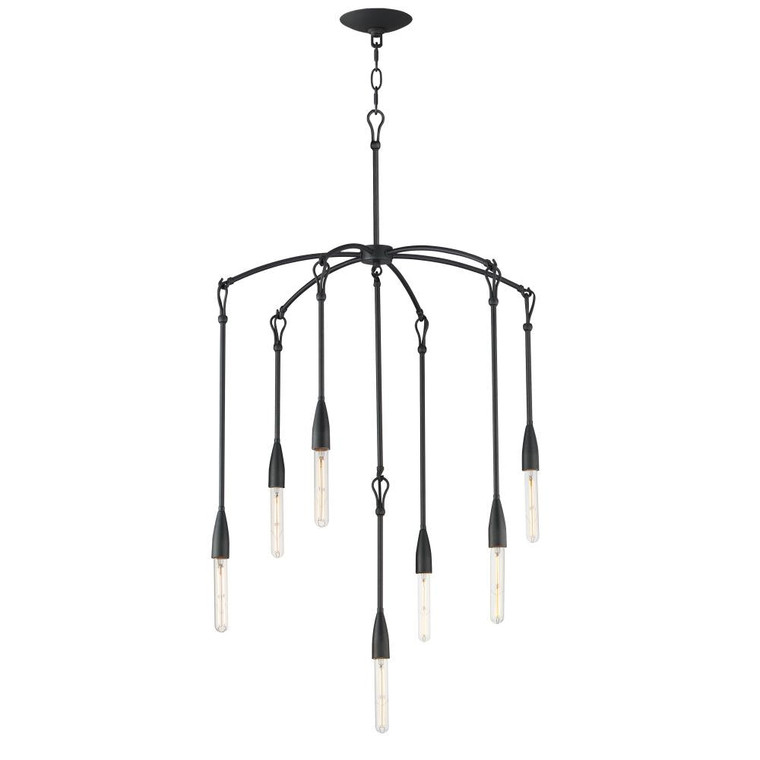 Pioneer 25 Inch 7 Light Pendant – Anthracite