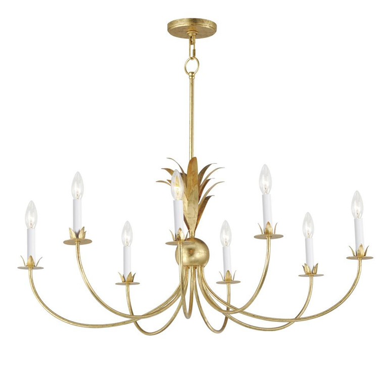 Paloma 36 Inch Chandelier – Gold Leaf