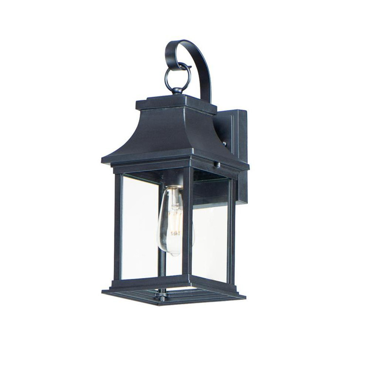 Vicksburg 6.75 Inch Outdoor Wall Lantern – Black