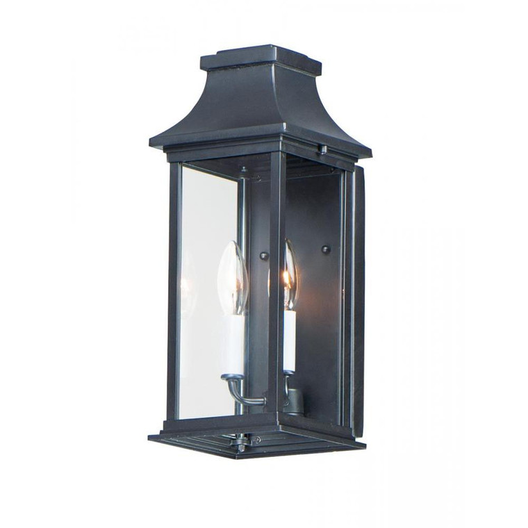 Vicksburg 6.75 Inch Outdoor Wall Lantern – Black