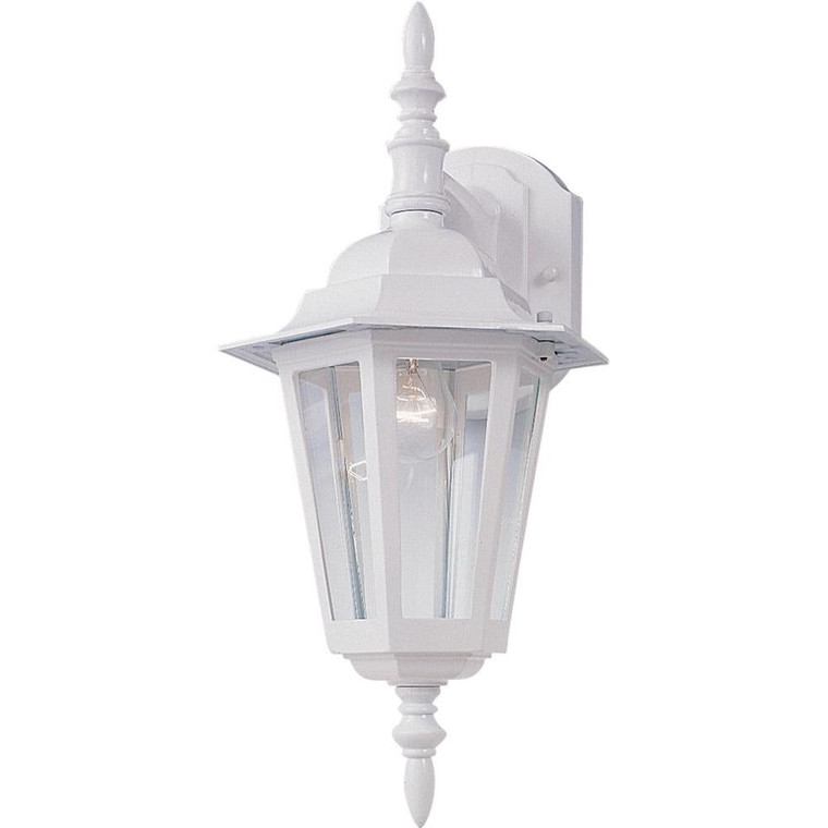 Builder Cast 8 Inch Outdoor Wall Lantern – White
