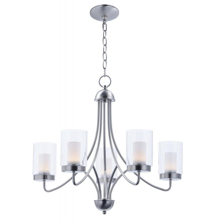 Mod 26 Inch Chandelier – Satin Nickel