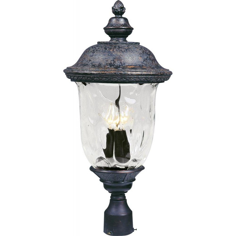 12 Inch Outdoor Post Lantern – Oriental Bronze