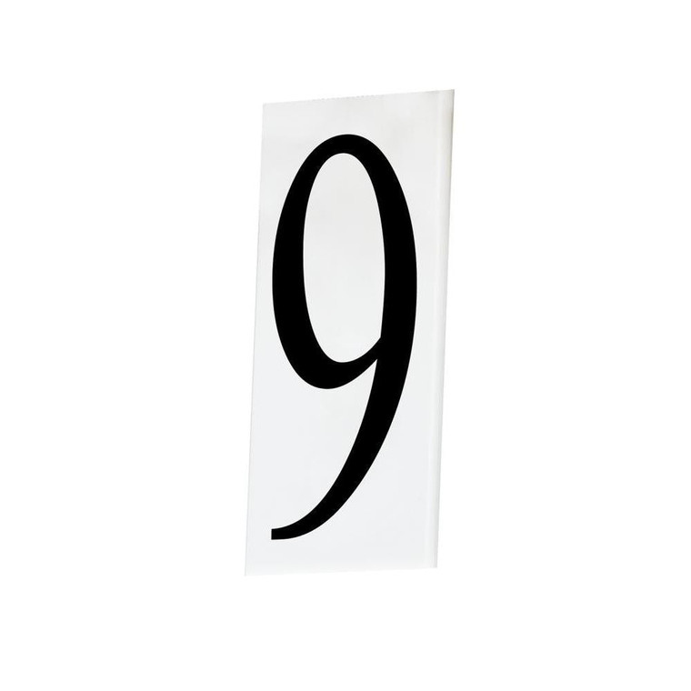2.25 Inch Address Number 9 – White