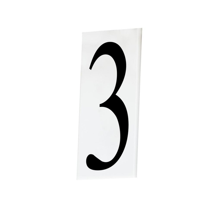 2.25 Inch Address Number 3 – White