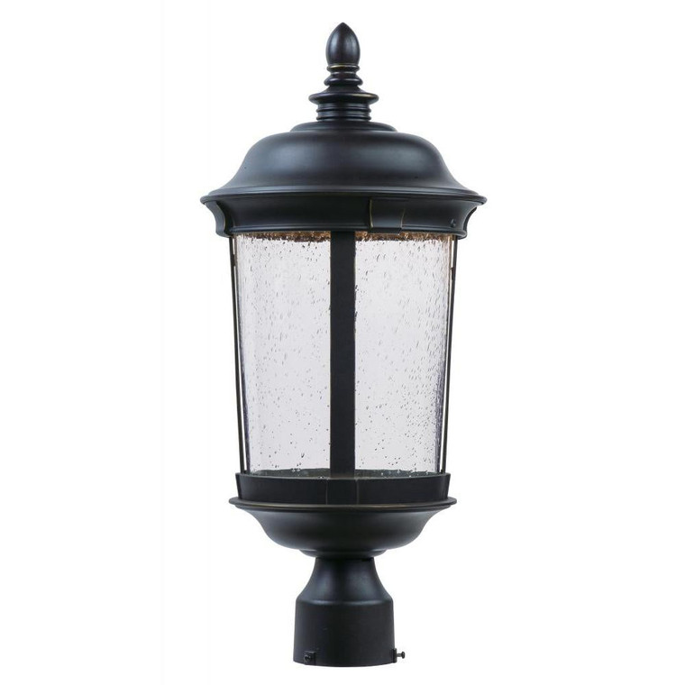 Dover LED 9.25 Inch Outdoor Post Lantern – Bronze