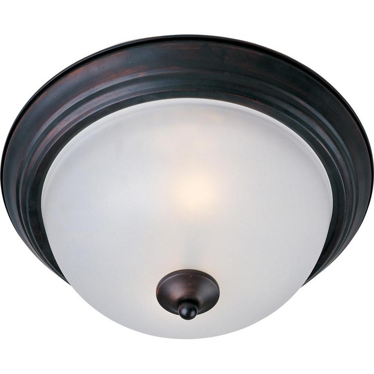 Essentials 13.5 Inch Flush Mount Light – Oil Rubbed Bronze
