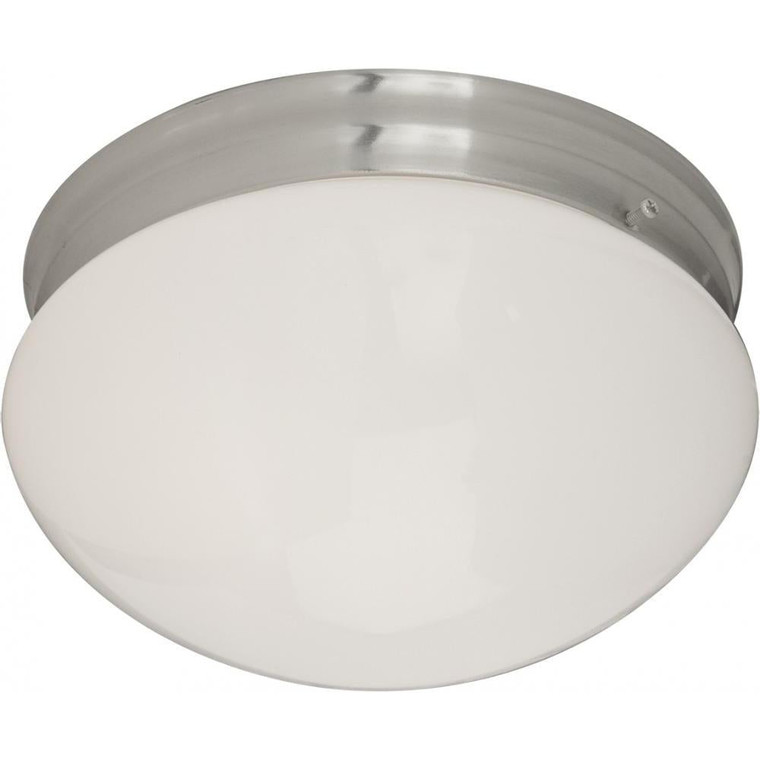 Essentials 9 Inch Flush Mount Light – Satin Nickel