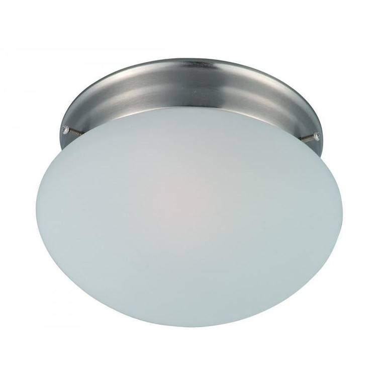 Essentials 7.5 Inch Flush Mount Light – Satin Nickel