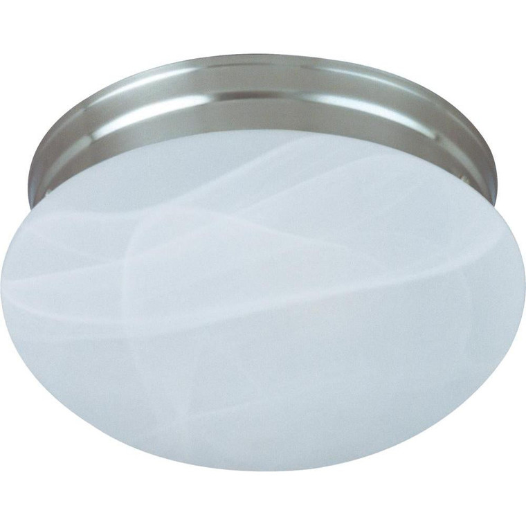 Essentials 9 Inch Flush Mount Light – Satin Nickel