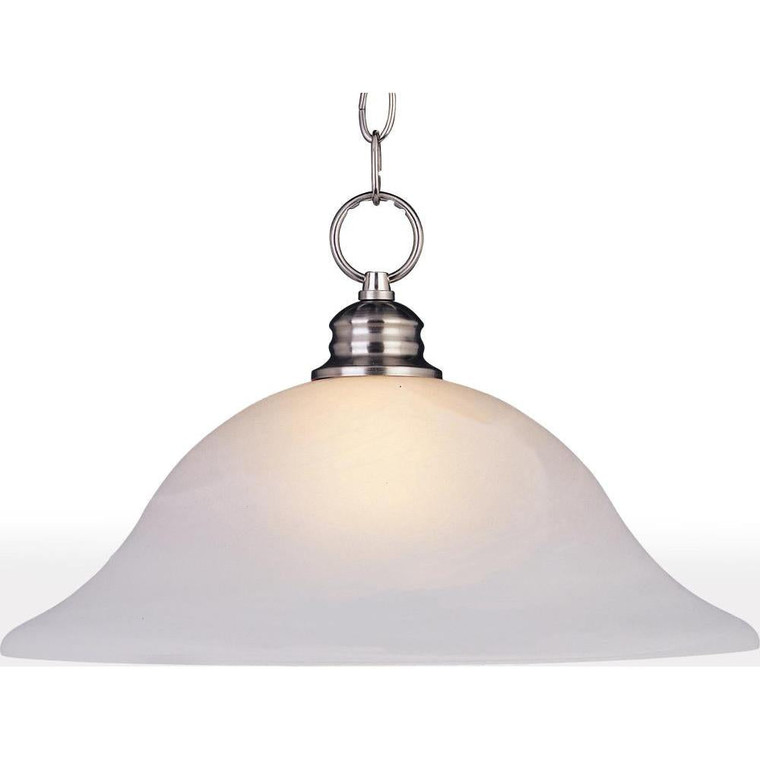 Essentials 16 Inch Semi Flush Mount Light – Satin Nickel