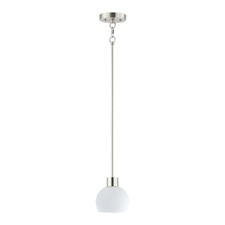 Coraline 6 Inch Mini Pendant – Satin Nickel