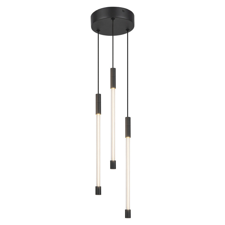 Motif 13-in Black LED Multi Pendant