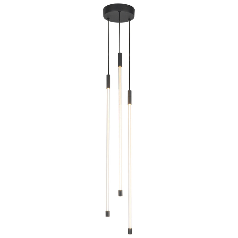 Motif 27-in Black LED Multi Pendant