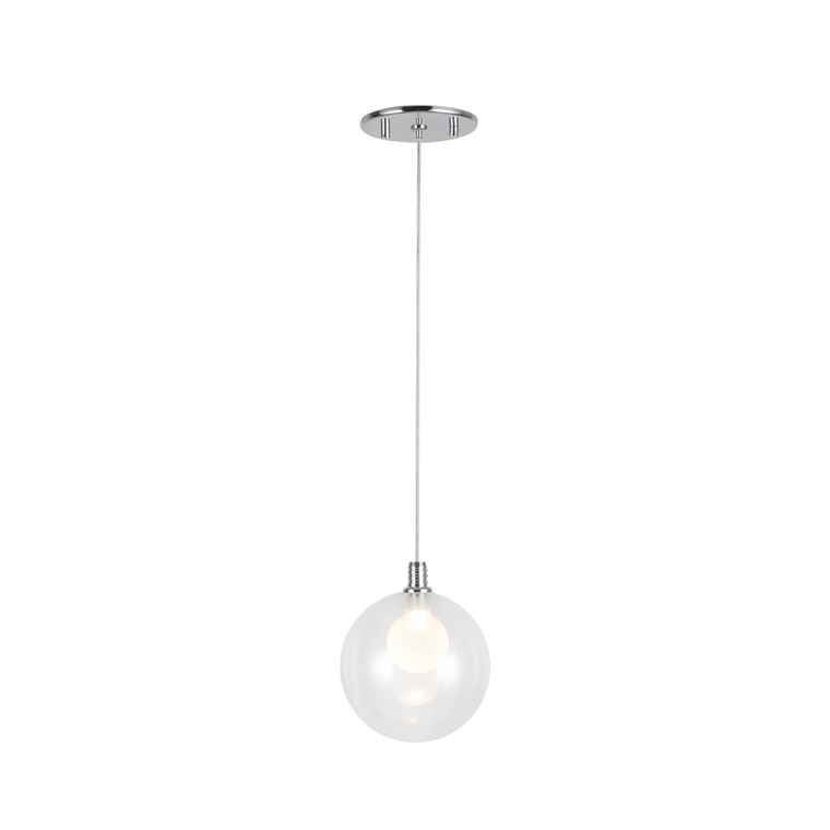 Bolla 6-in Chrome LED Pendant