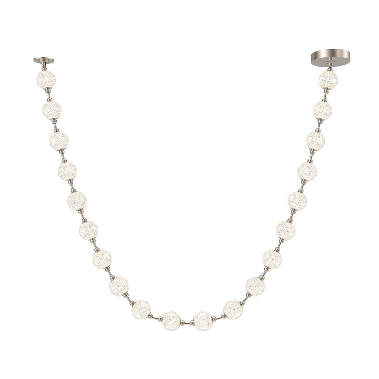 Marni 12-ft Polished Nickel LED Pendant