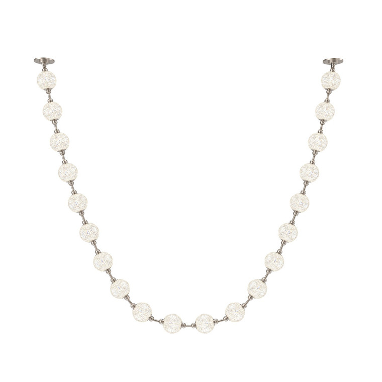 Marni 12-ft Polished Nickel LED Pendant