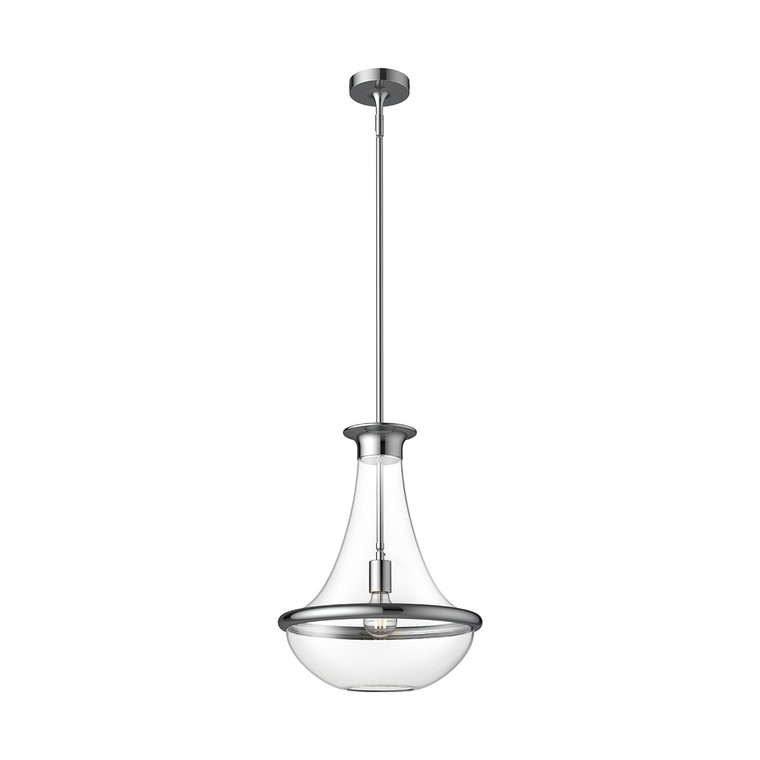 Marcel 10-in Chrome 1 Light Pendant