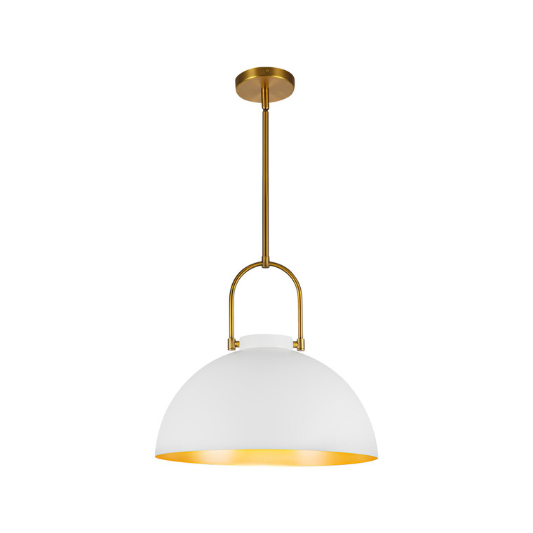 Harper 16-in White Socket Pendant