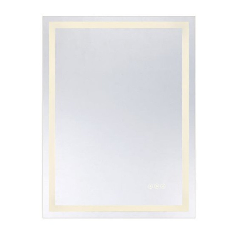 Savoy House Beckett LED Rectangle Frontlit and Backlit Mirror 2-1224-24X32 24 Inch LED Mirror Damp Rated
