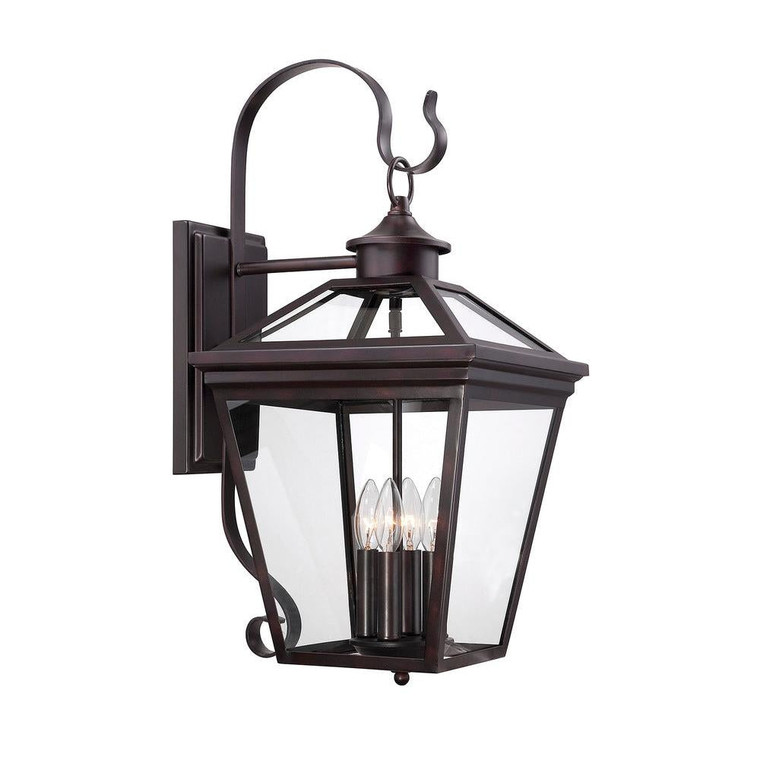 Savoy House Ellijay 5-142-13 12 Inch 4 Light English Bronze Outdoor Wall Sconce Light Wet Rated
