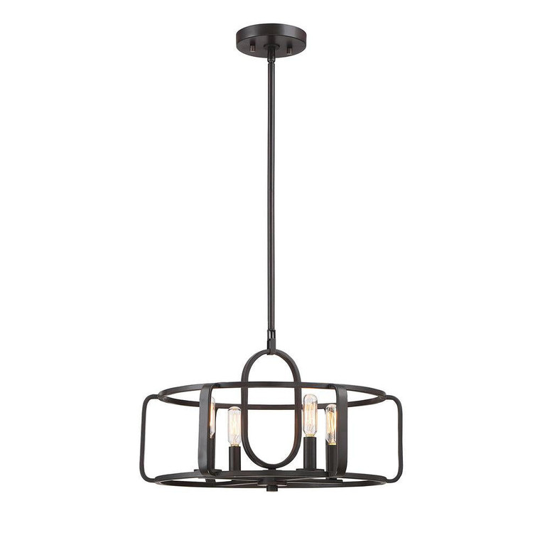 Savoy House Santina 6-1182-4-13 18 Inch 4 Light English Bronze Convertible Dry Rated