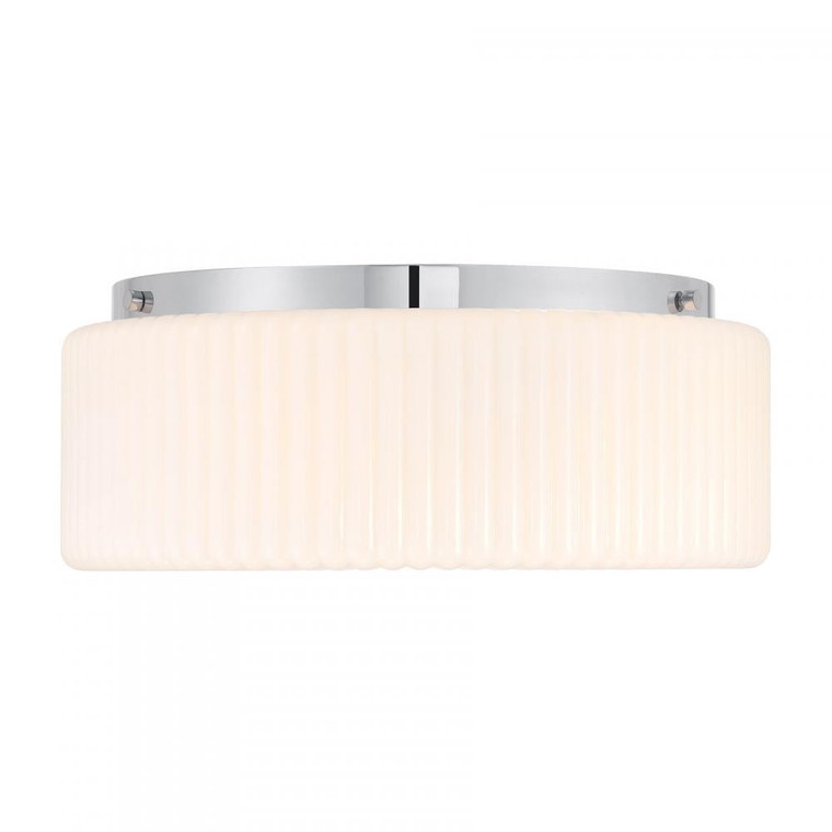 Savoy House Edgemont 6-4187-4-11 20 Inch 4 Light Chrome Flush Mount Dry Rated