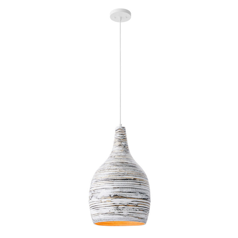 Savoy House Balsam 7-3098-1-204 13 Inch 1-Light LED Brindled Bamboo Pendant Dry Rated