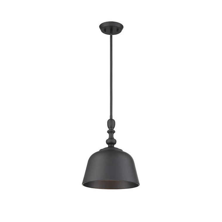Savoy House Berg 7-3751-1-89 11 Inch 1 Light Matte Black Pendant Dry Rated
