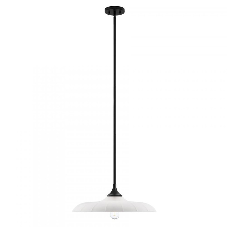 Savoy House Hadley 7-4286-1-89 20 Inch 1 Light Matte Black Pendant Dry Rated