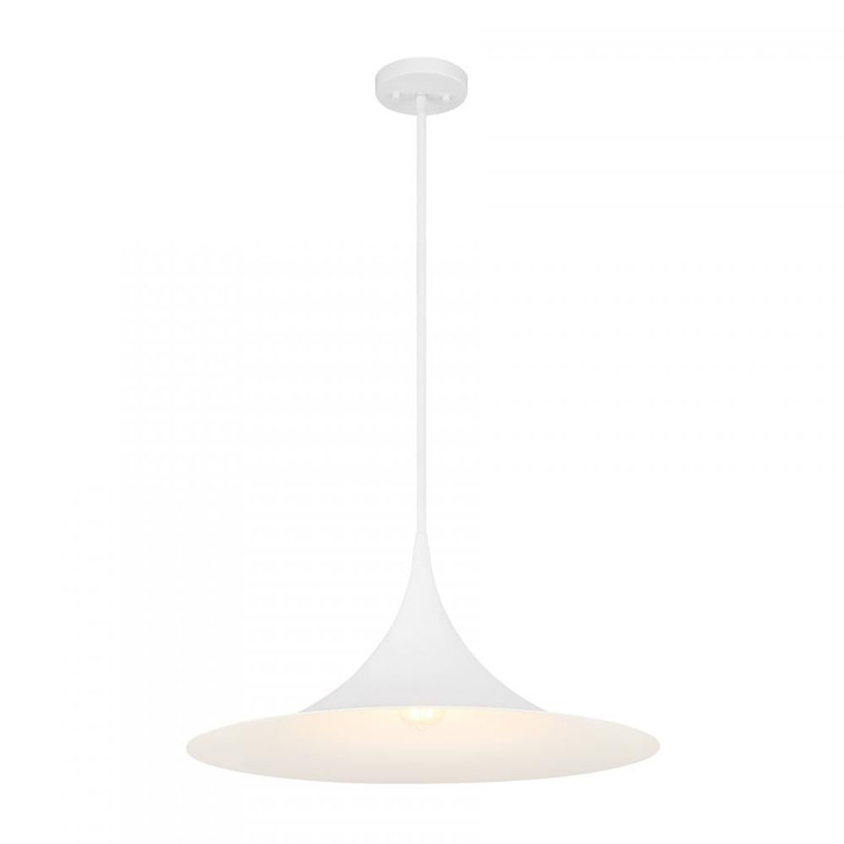 Savoy House Bowdin 7-7639-1-83 24 Inch 1 Light Bisque White Pendant Dry Rated