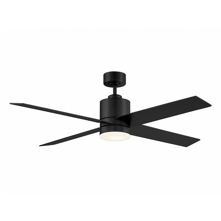 Meridian M2015MBK 52 Inch LED Matte Black Ceiling Fan Dry Rated