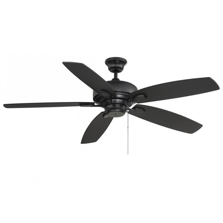 Meridian M2016MBK 52 Inch Matte Black Ceiling Fan Dry Rated