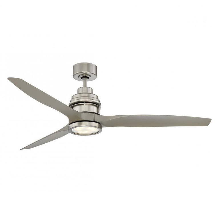 Meridian M2023BN 60 Inch LED Brushed Nickel Ceiling Fan Dry Rated