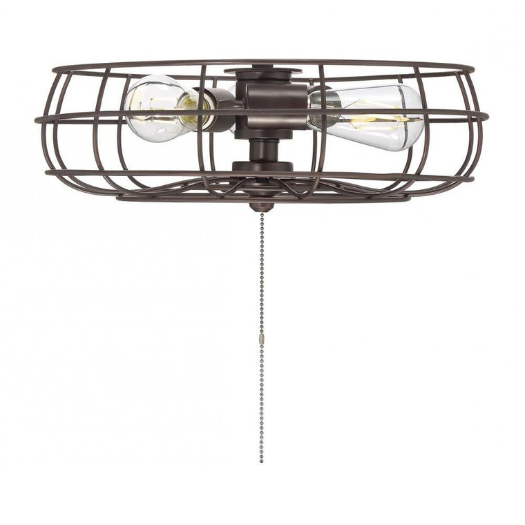 Meridian 3-Light Fan Light Kit M2028ORB 15 Inch 3 Light Oil Rubbed Bronze Ceiling Fan Accessory