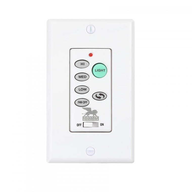 Savoy House Wall Control and Receiver for AC Fan D'Lier WLC-FANDLIER 1 Inch White Fandelier Ceiling Fan Chandelier – Fan D'Lier