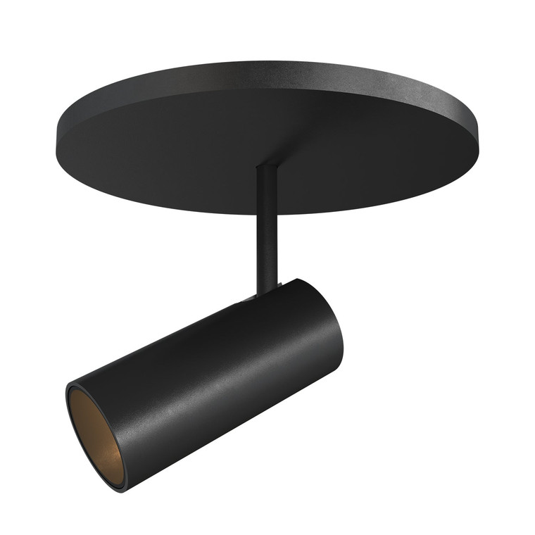 Downey 3-in Black LED Semi Flush Mount