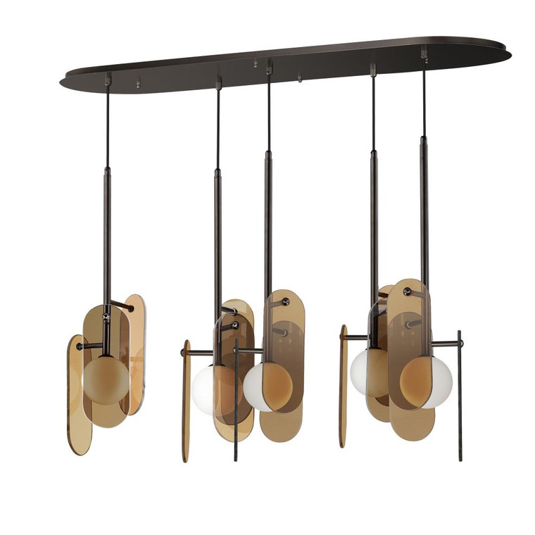 14 Inch Multi-Light Pendant – Brushed Bronze