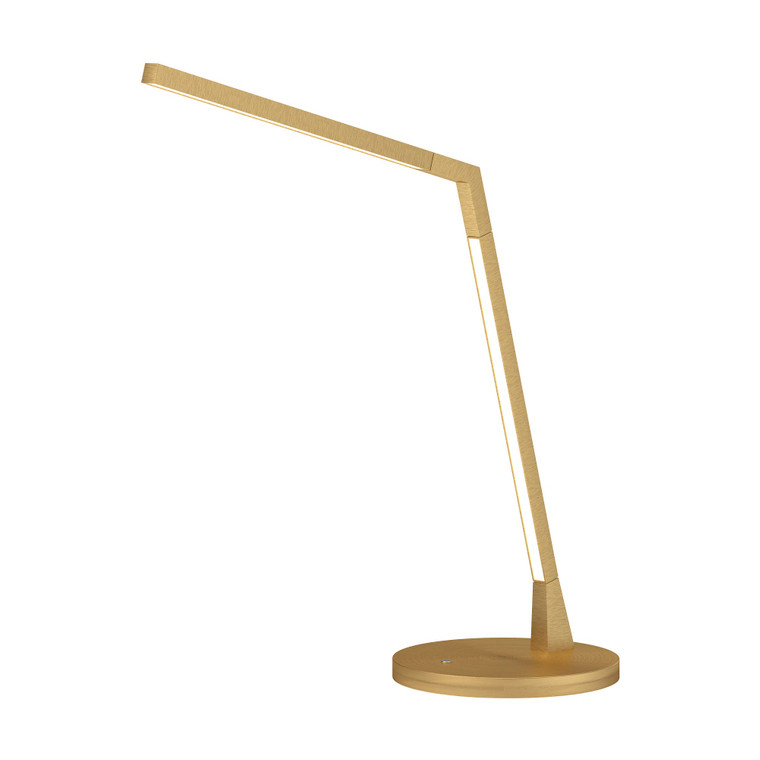 Miter 17-in Brushed Gold LED Table Lamp